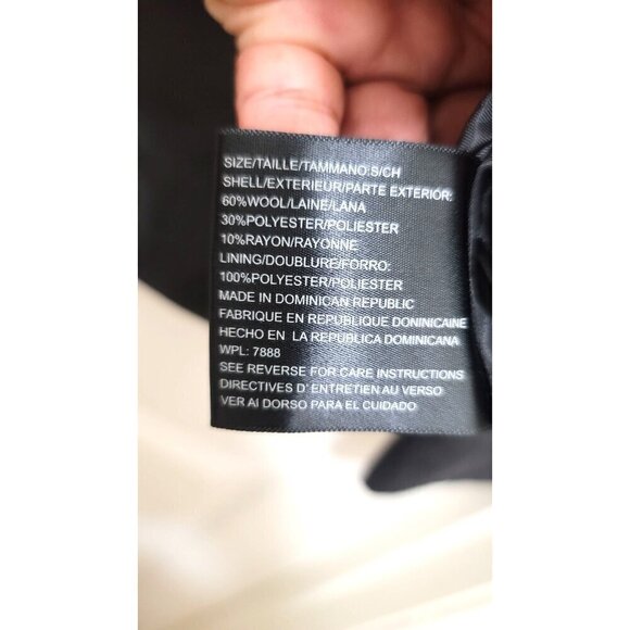 Michael Kord Gray Wool Blend Double-Breasted Peacoat  Size S - Picture 11 of 15